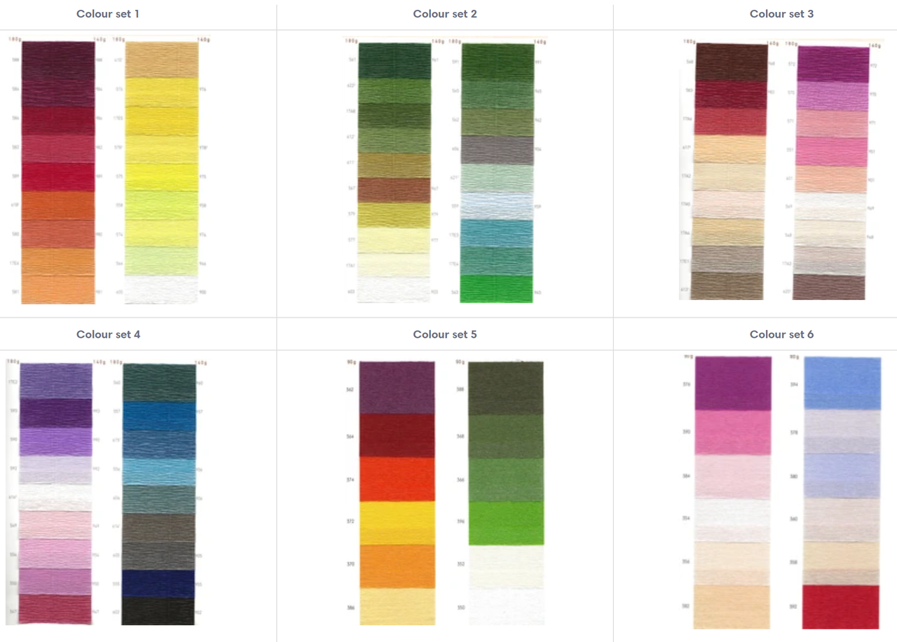 July 18  2021 - Launch of our crepe-paper colour range!