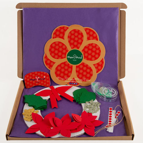 Poinsettia Wreath Kit
