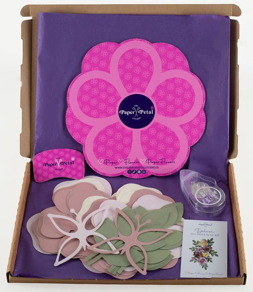 Deluxe Paper Rose Kit – Beginner Friendly Paper Flower Craft for Kids & Adults