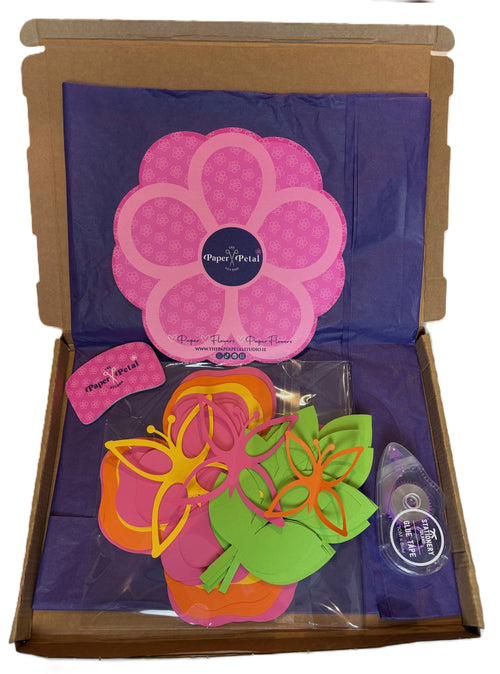 Deluxe Paper Rose Summer Kit – Beginner Friendly Paper Flower Craft for Kids & Adults